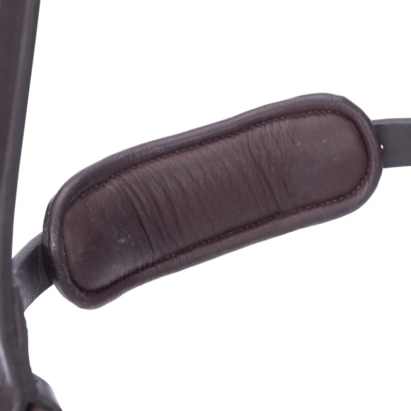 Shires Velociti LUSSO Elite Flash Noseband - Havana-4