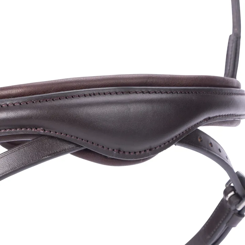 Shires Velociti LUSSO Elite Flash Noseband - Havana-5