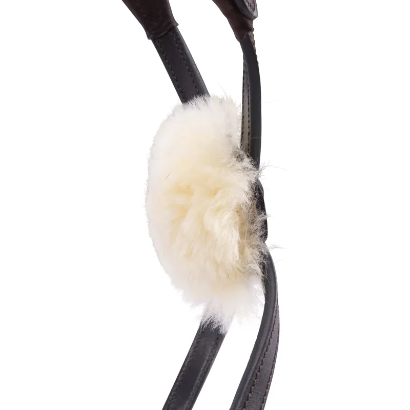 Shires Velociti LUSSO Elite Grackle Noseband - Havana-4