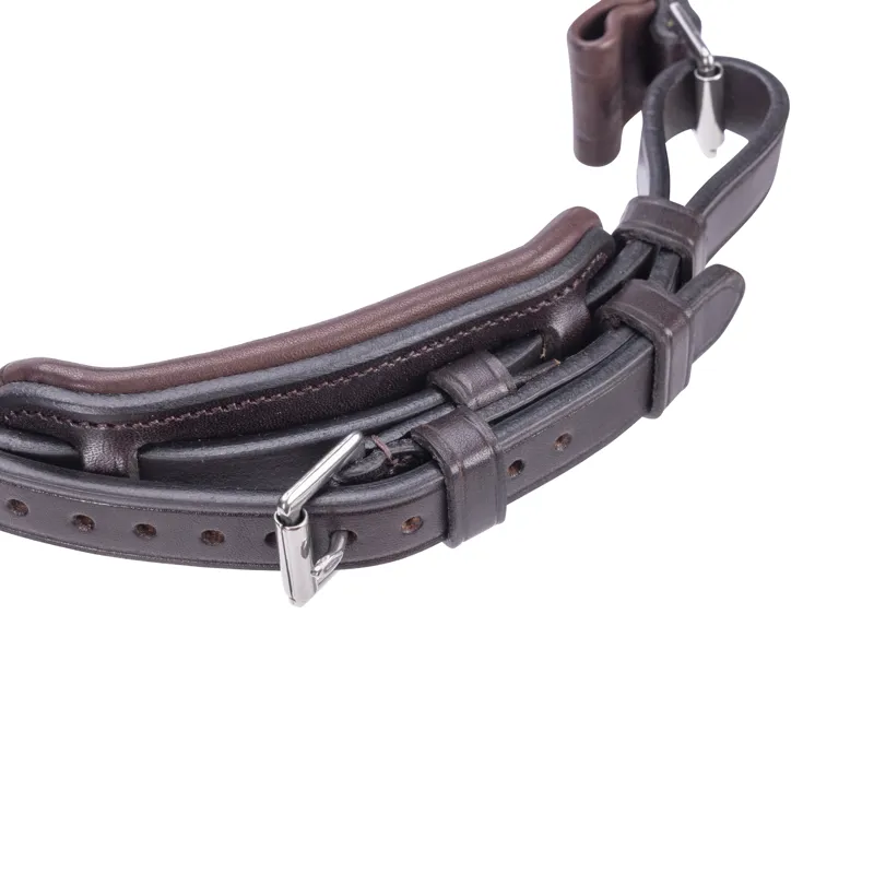Shires Velociti LUSSO Elite Padded Cavesson Noseband - Havana-5