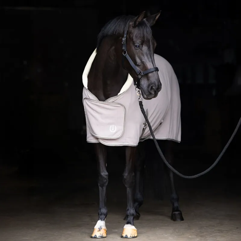 Imperial Riding Essential Fleece Rug - Taupe-1