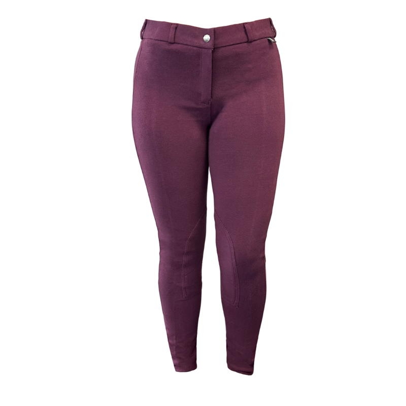 John Whitaker Ruby Knitted Breeches - Claret