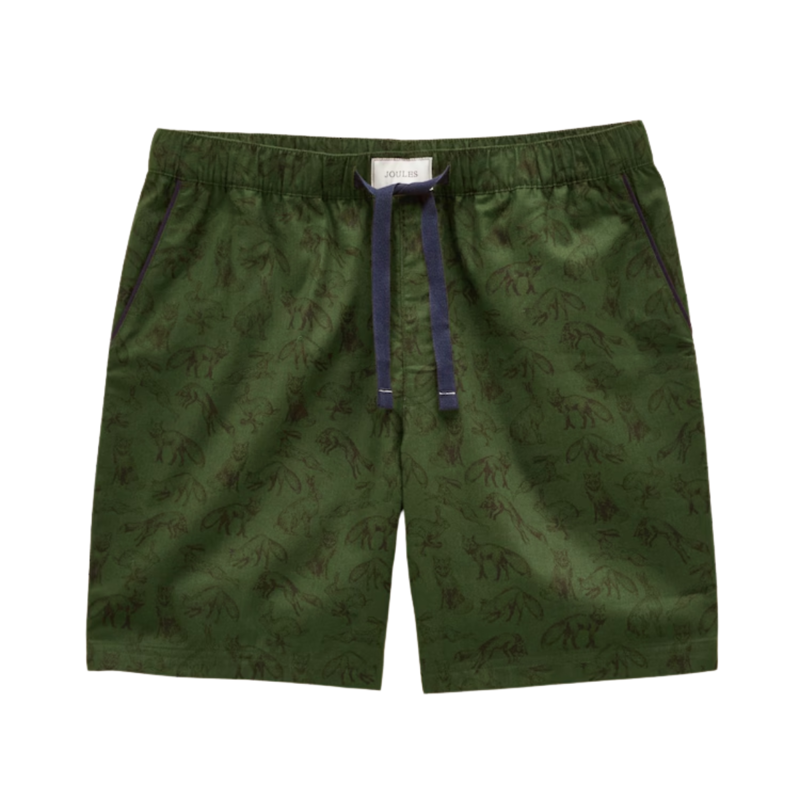 Joules Men's Dozer Short Pyjamas Set - Green/Ecru-11