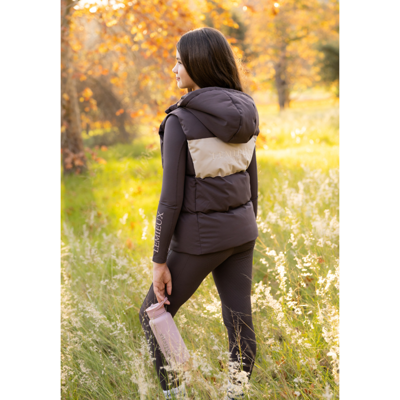 LeMieux Young Rider Joey Hooded Gilet - Cocoa-9