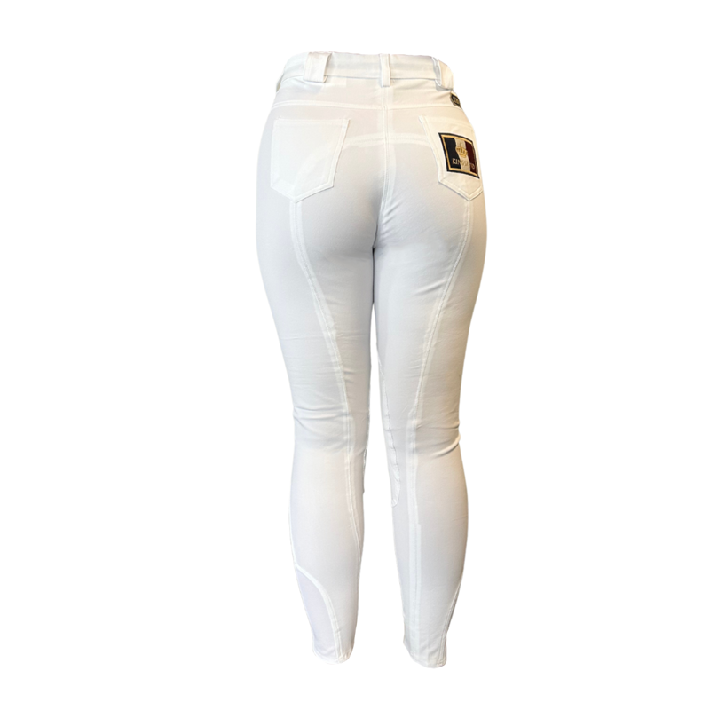 Kingsland Ladies Kelly Fitted Breeches - White-1