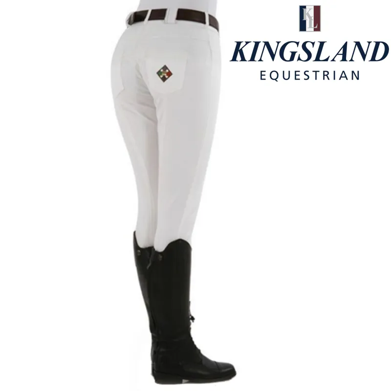 Kingsland Kelly Ladies Slim Fit Breeches  - White