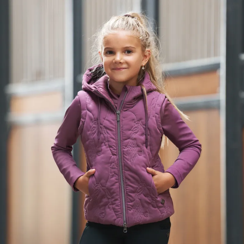 Imperial Riding Kids Lexy Bodywarmer - Dark Mauve-2