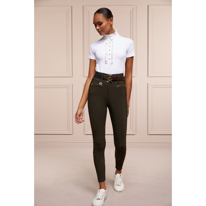 Holland Cooper Thermal Heritage Breeches - Dark Olive-1