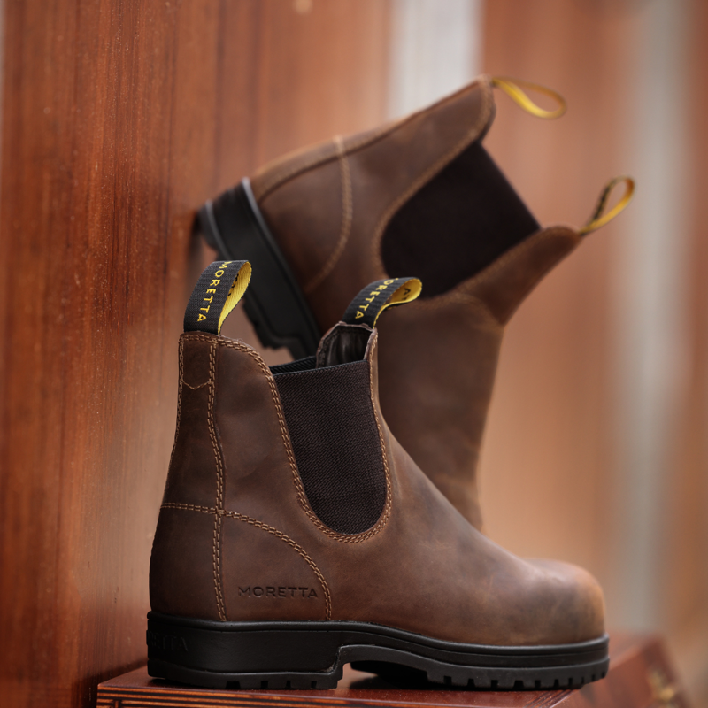Shires Moretta Adriano Safety Boots - Brown-12