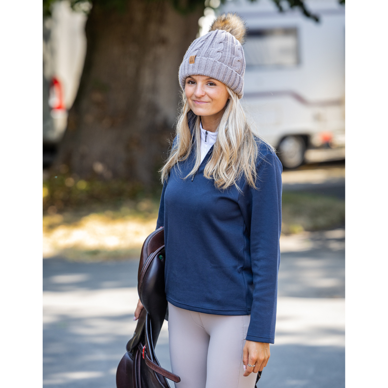 Woof Wear Ladies 1/4 Zip Fleece - Navy-1