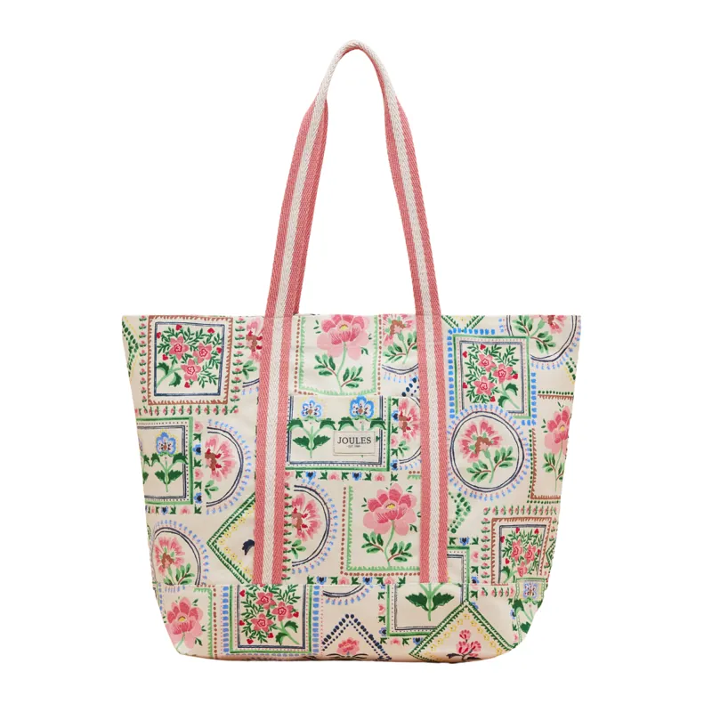 Joules Promenade Beach Bag - Mosaic Floral