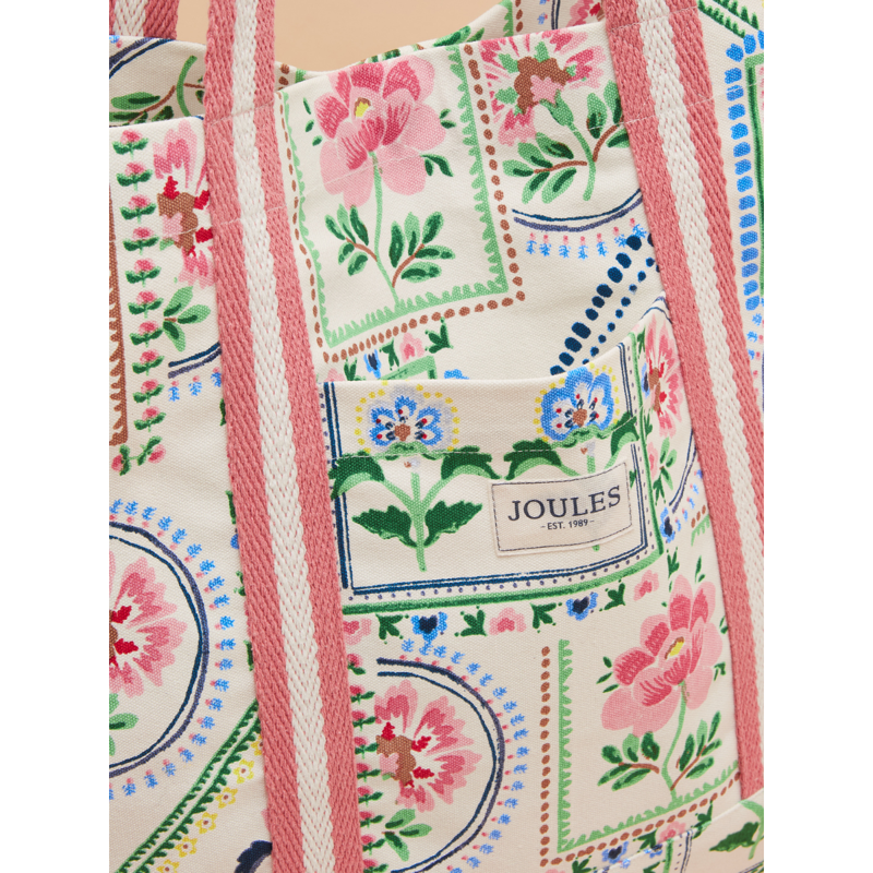 Joules Promenade Beach Bag - Mosaic Floral-4
