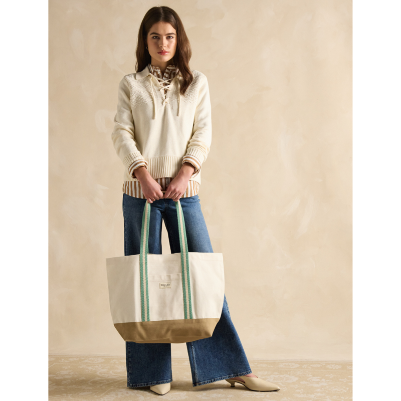 Joules Promenade Beach Bag - Neutral-6