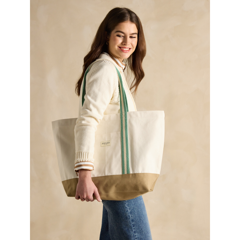 Joules Promenade Beach Bag - Neutral-5