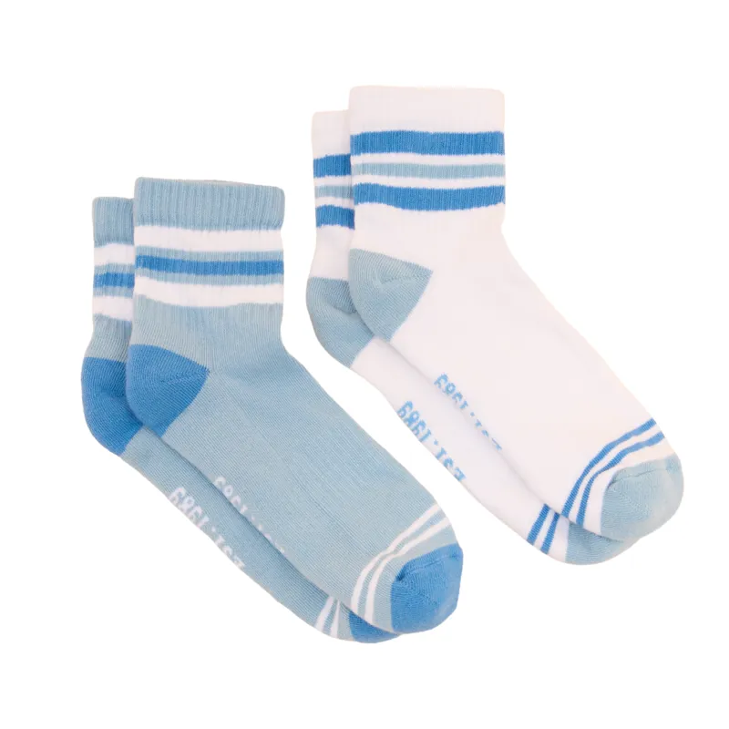 Joules Ladies Volley Tennis Socks 2 Pack - Blue