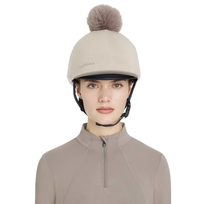 LeMieux Maria Mesh Hat Silk - Almond-4