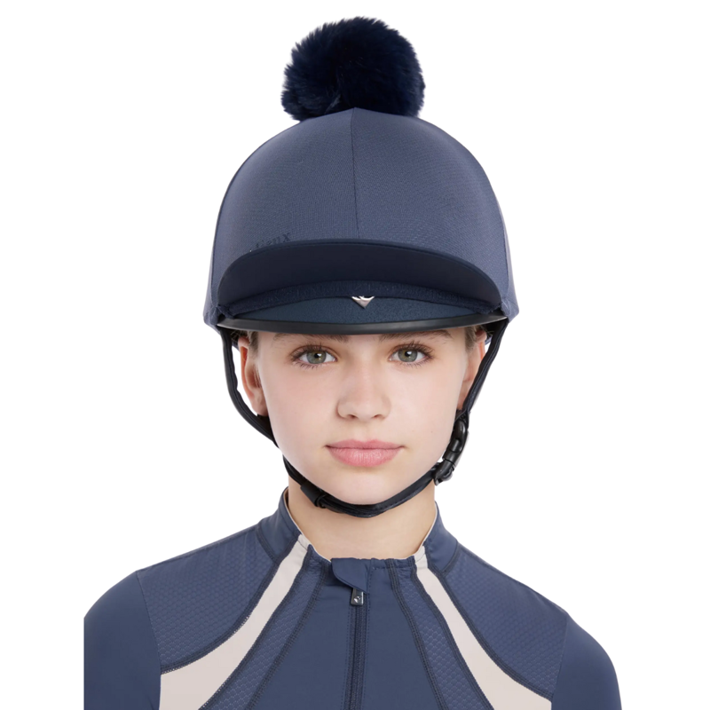 LeMieux Maria Mesh Hat Silk - Dusk Blue-3