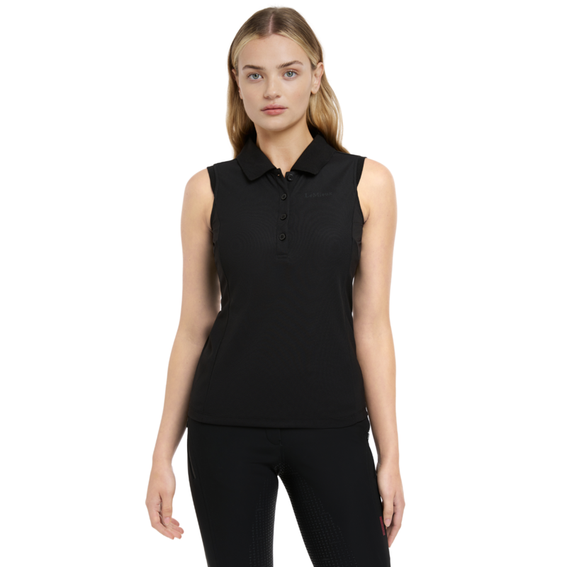 LeMieux Marissa Sleeveless Polo - Black-1