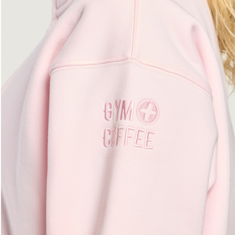 Gym + Coffee Women's Daily Snap Collar Sierra Sweatshirt - Ballet Pink-6