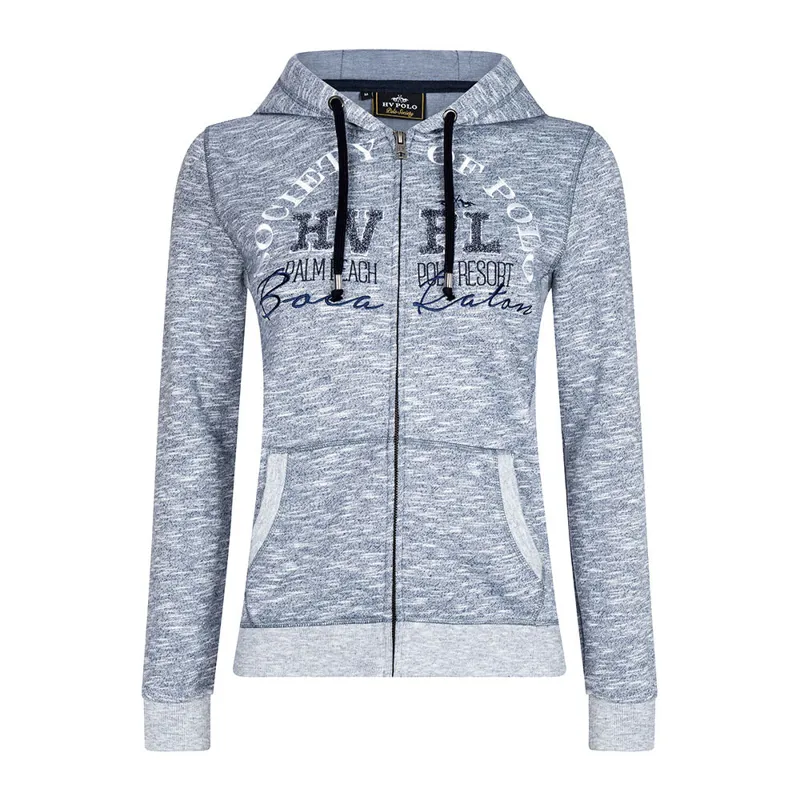HV Polo Pines Ladies Hoodie - Denim Melange