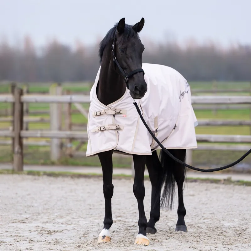 Imperial Riding Super Dry 300g Turnout Rug - Taupe Herringbone-1