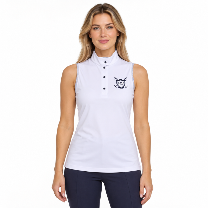 Horseware Lola Sleeveless Polo Shirt - White