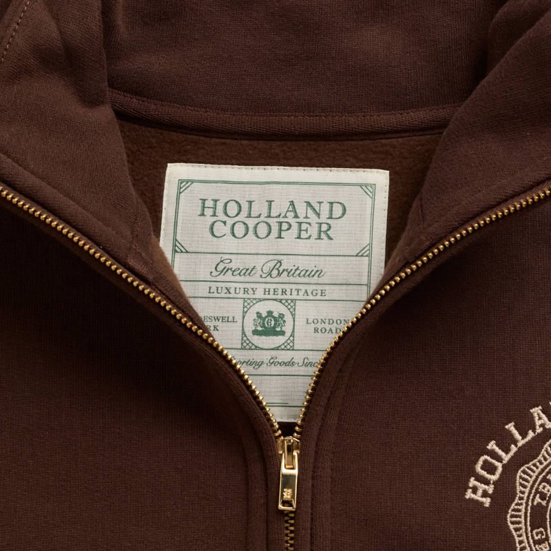 Holland Cooper Roan Quarter Zip - Walnut-8