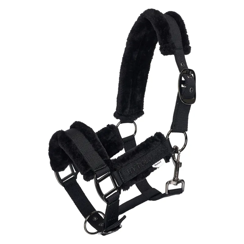 HV Polo Sacha Headcollar - Black/Black