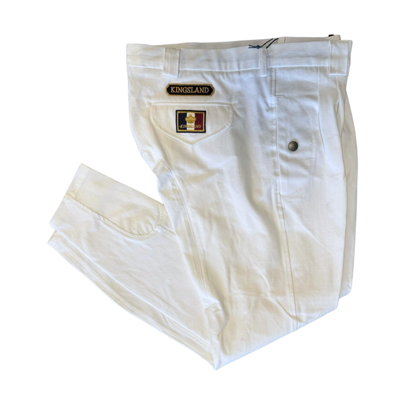 Kingsland Lance Mens Breeches - White-1