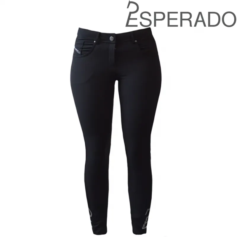 Esperado Manhatten Ladies Full Seat Breeches - Black-1