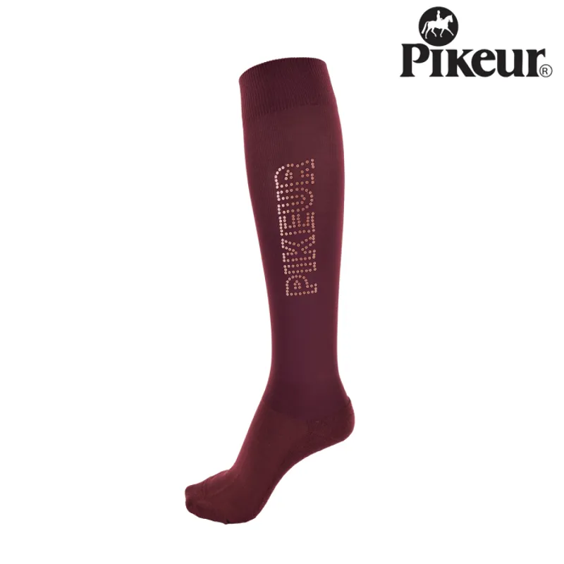 Pikeur Sequin Knee Socks - Bordeaux