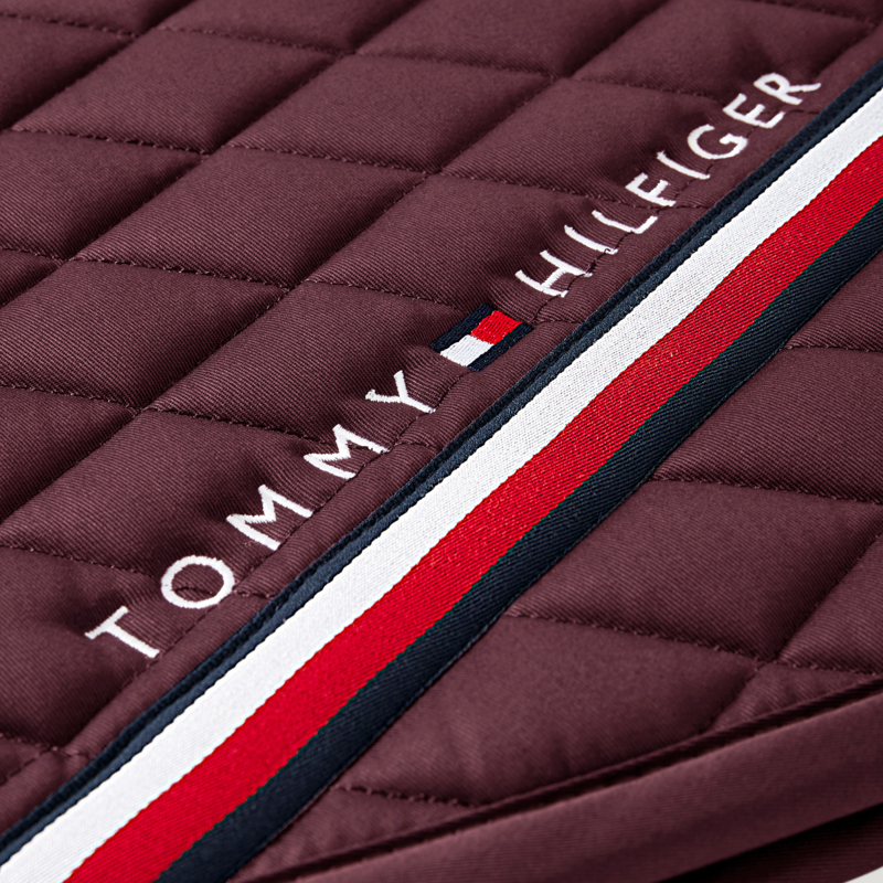 Tommy Hilfiger Stanford Dressage Saddlepad - Deep Burgundy-4