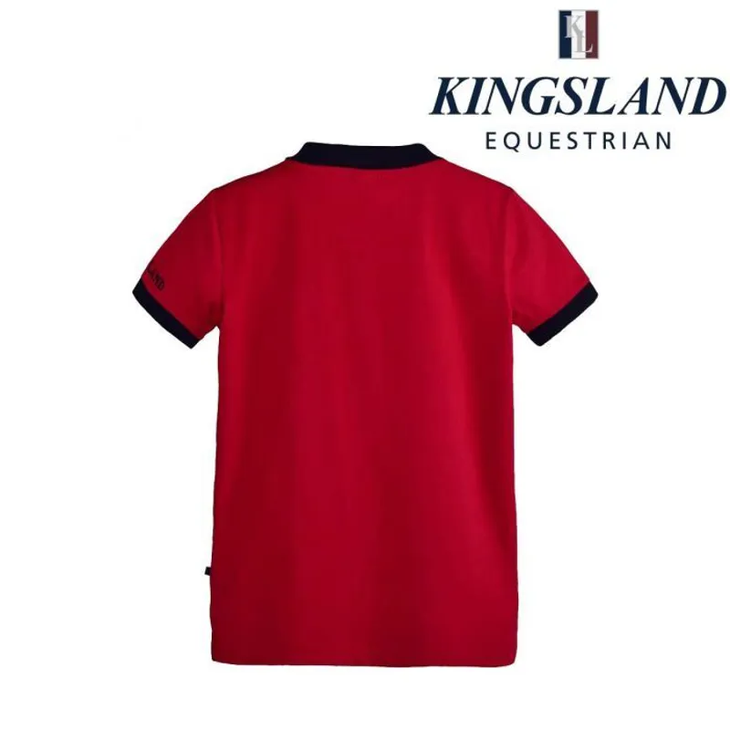 Kingsland Sapelo Junior Cotton Polo Shirt  181-PT-331- Red