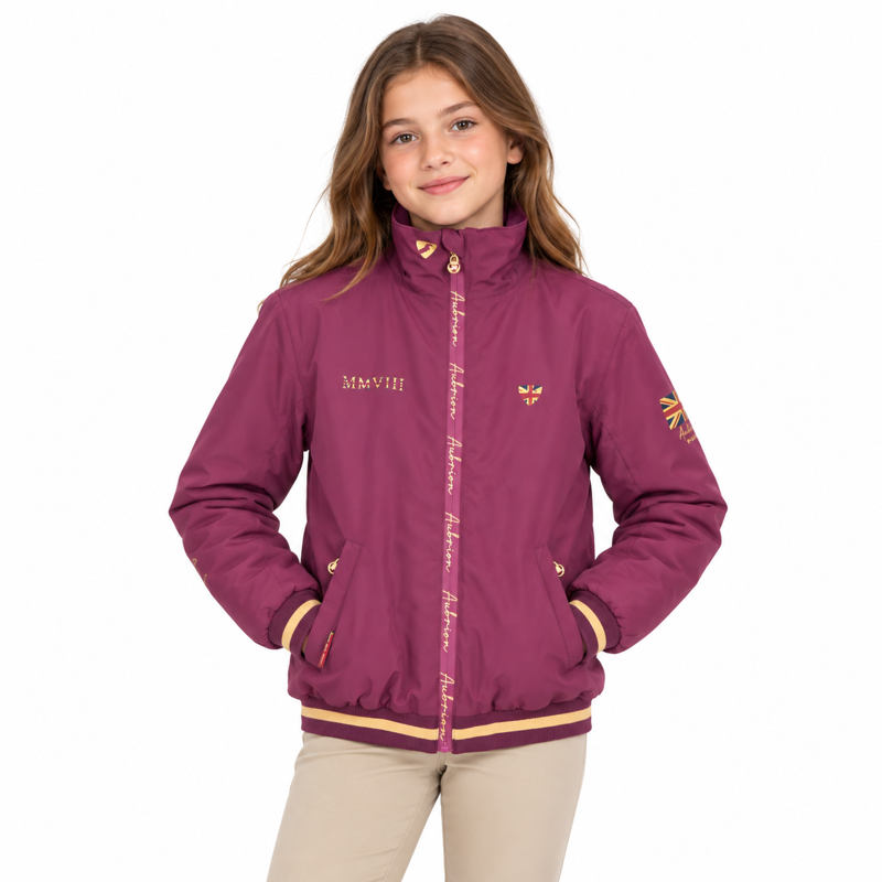 Aubrion Young Rider Team Jacket - Mulberry
