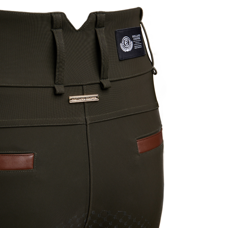 Holland Cooper Thermal Heritage Breeches - Dark Olive-7