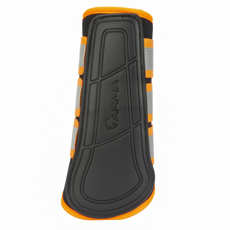 Shires ARMA EQUI-FLECTOR Brushing Boots - Orange-6