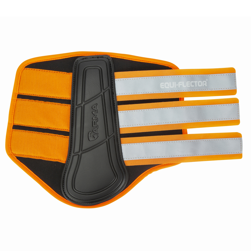 Shires ARMA EQUI-FLECTOR Brushing Boots - Orange-2