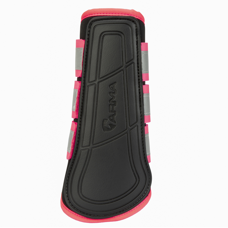 Shires ARMA EQUI-FLECTOR Brushing Boots - Pink-2
