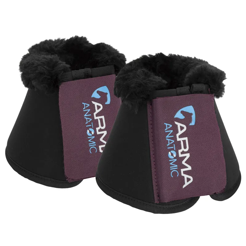 Shires ARMA SupaFleece Neoprene Overreach Boots - Black Cherry