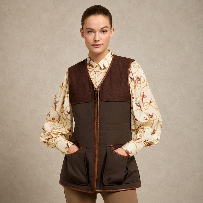 Holland Cooper Clay Vest - Chocolate