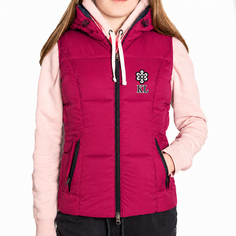 Kingsland Fayette Ladies Down Vest - Purple Boysen Berry