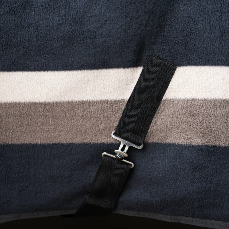 Imperial Riding Stripe Fleece Rug - Black-4