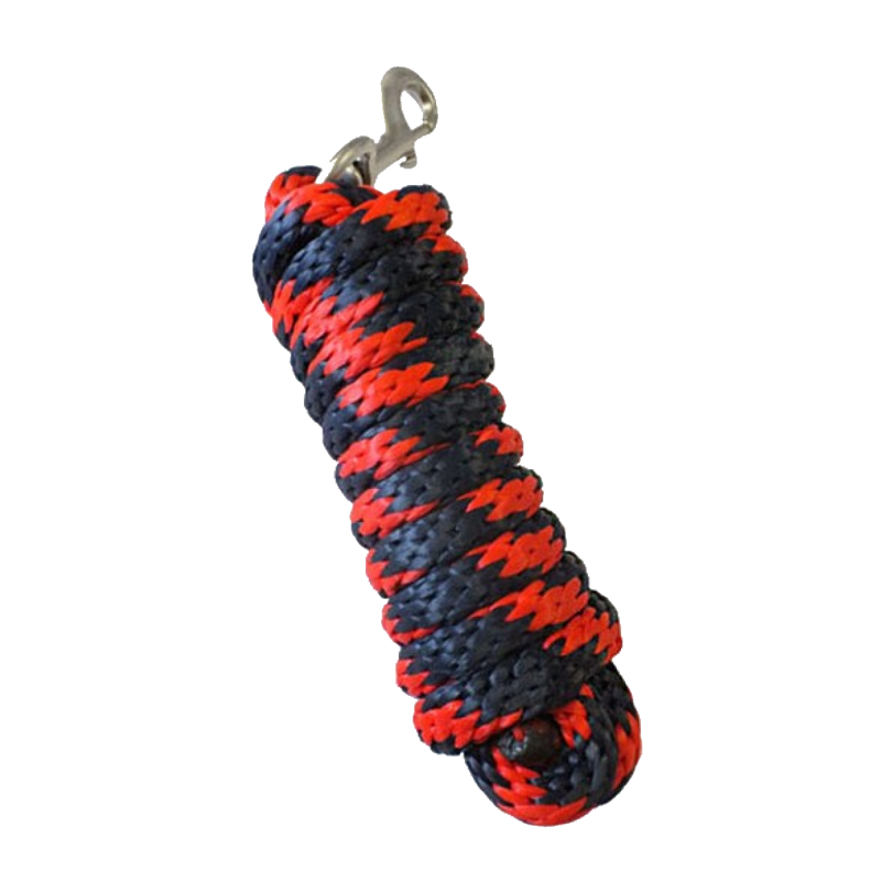 John Whitaker Airflow Headcollar and Leadrope Set - Navy/Red-1