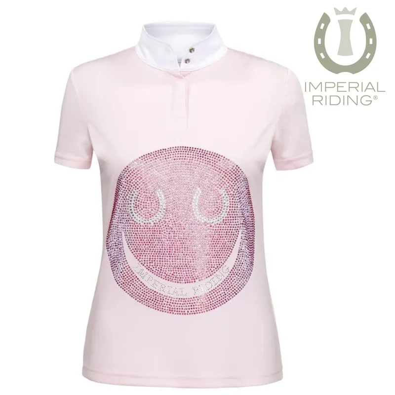 Imperial Riding Smiley Ladies Competition Shirt - Pink/Multicolour