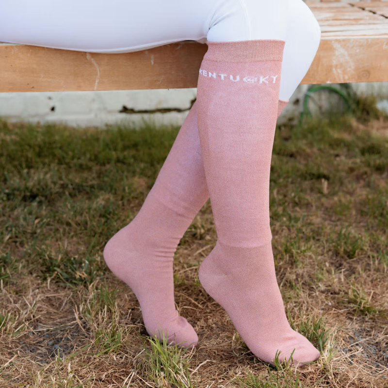 Kentucky Glitter Socks 3 Pack - Old Rose