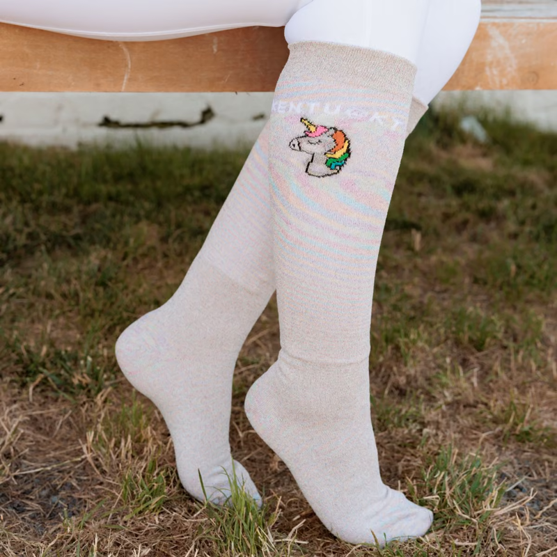 Kentucky Glitter Socks 3 Pack - White Unicorn Glitter-1
