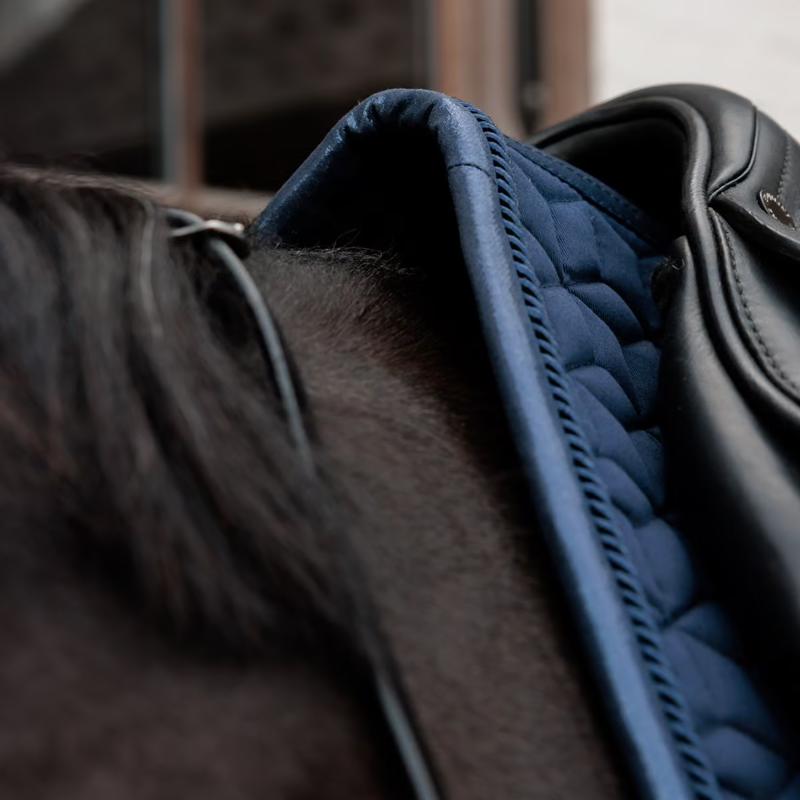 Kentucky Glitter Sparkling Dressage Saddlepad Full - Navy-1
