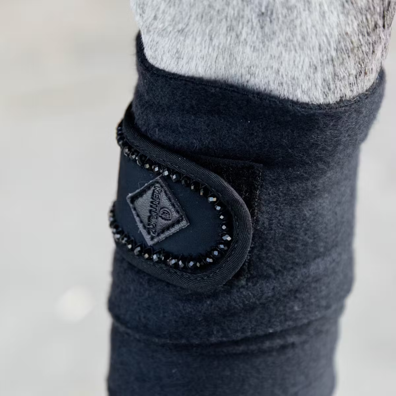 Kentucky Pearls Polar Fleece Bandages - Black-1