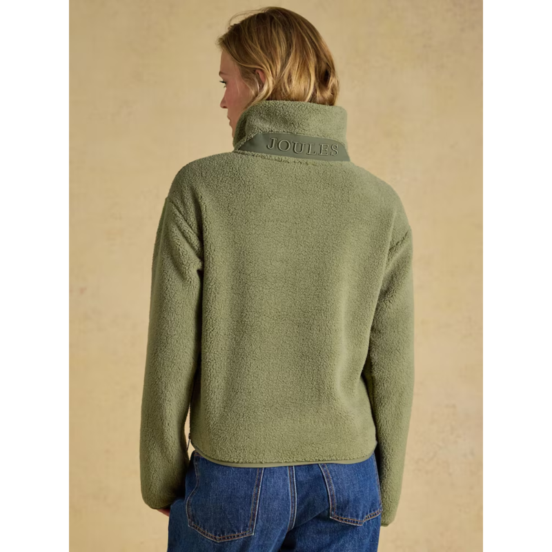 Joules Ladies Short Tilly Fleece - Olive Green-3