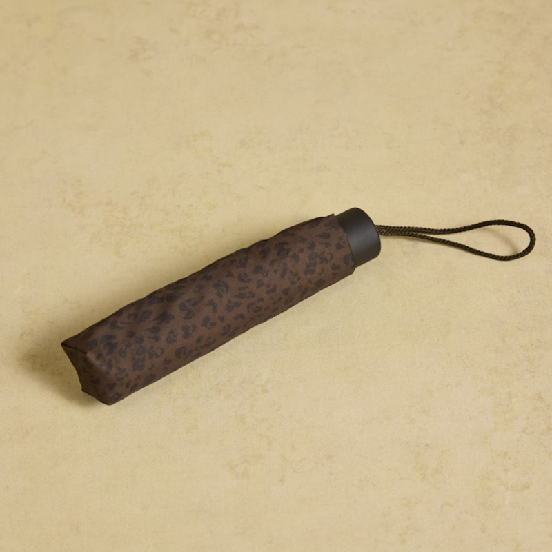 Joules Ladies Umbrella - Brown Leopard-1